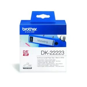 Brother DK-22223 WHITE CONTINUOUS PAPER ROLL 50MM X 30.48M
