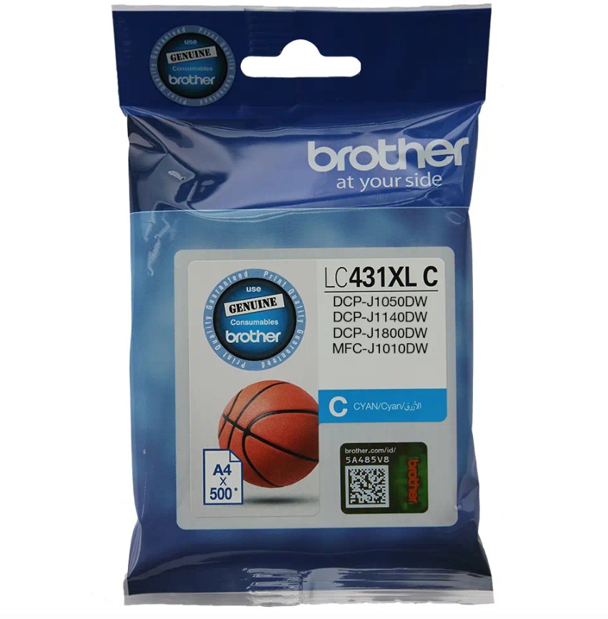 COB-LC-431XLC.jpg Brother LC-431XLC *NEW* CYAN INK CARTRIDGE TO SUIT DCP-J1800DW