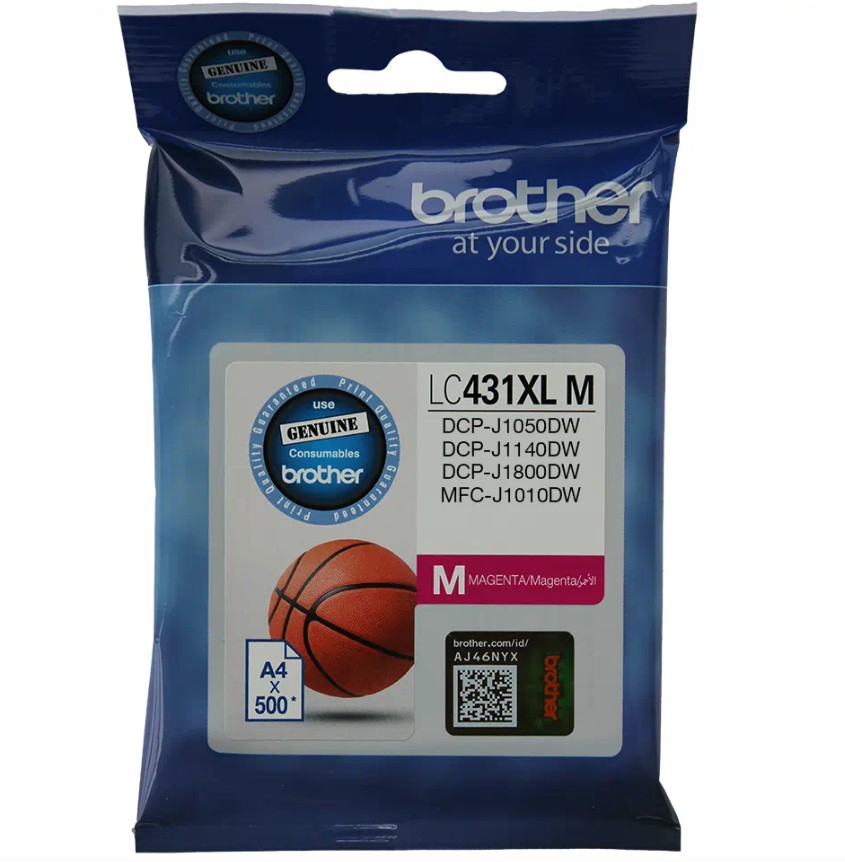 COB-LC-431XLM.jpg Brother LC-431XLM *NEW* MAGENTA INK CARTRIDGE TO SUIT DCP-J1800DW