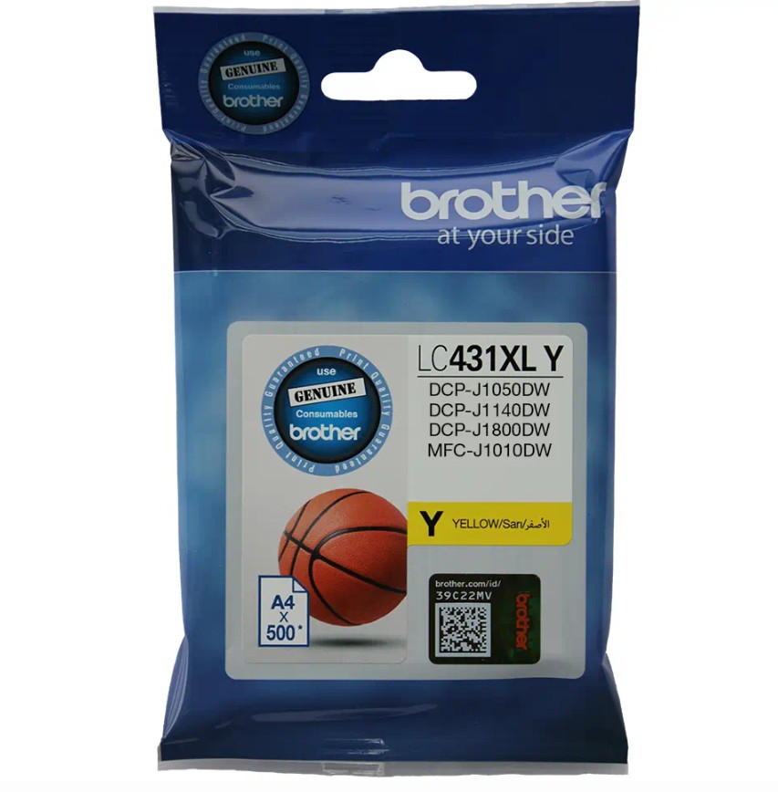 COB-LC-431XLY.jpg Brother LC-431XLY *NEW* YELLOW INK CARTRIDGE TO SUIT DCP-J1800DW