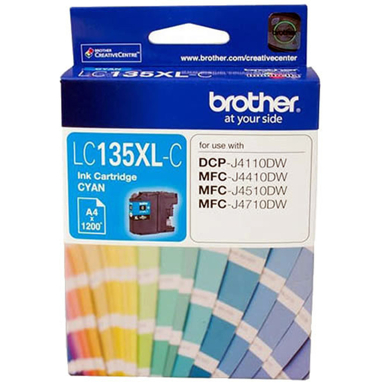 COB-LC135XLC.jpg Brother LC-135XLC Cyan Ink Cartridge- MFC-J6520DW/J6720DW/J6920DW and
