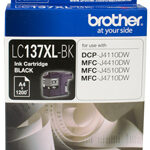 Brother LC-137XLBK Black Ink Cartridge- DCP-J4110DW/MFC-J4410DW/J4510DW/J4710DW
