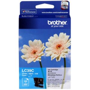 Brother LC-39C Cyan Ink Cartridge - DCP-J125/J315W/J515W