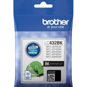 Brother LC-432BK BLACK INK CARTRIDGE TO SUIT