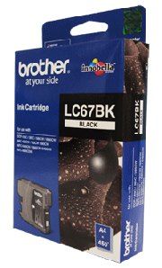 COB-LC67BK.jpg Brother LC-67BK Black Ink Cartridge- DCP-385C/395CN/585CW/6690CW/J715W