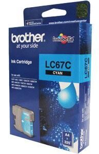 Brother LC-67C Cyan Ink Cartridge- to suit DCP-385C/395CN/585CW/6690CW/J715W