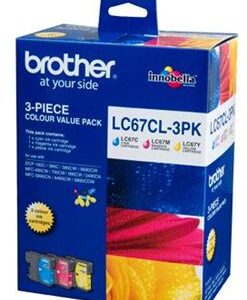 Brother LC-67CL-3PK LC-67 Colour Value Pack 1 x Cyan