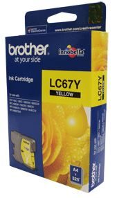 COB-LC67Y.jpg Brother LC-67Y Yellow Ink Cartridge- to suit DCP-385C/395CN/585CW/6690CW/J715W