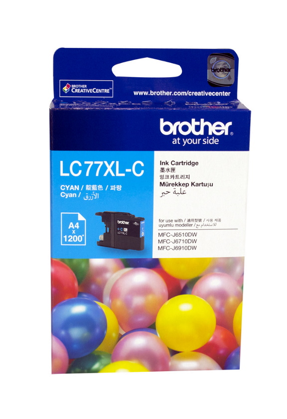COB-LC77XLC.jpg Brother LC-77XLC Cyan Super High Yield Ink Cartridge