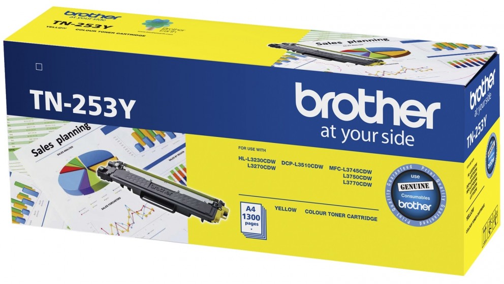 COB-TN-253Y.jpg Brother TN-253Y Yellow Toner Cartridge to Suit