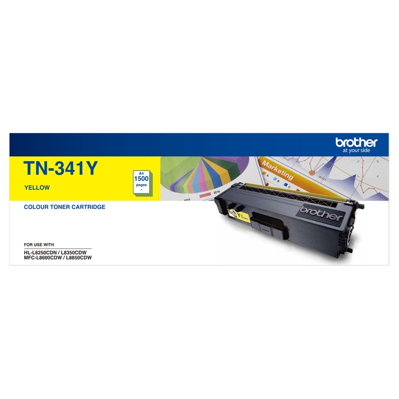 COB-TN-341Y.jpg Brother TN-341Y Colour Laser Toner-Standard Yellow HL-L8250CDN/8350CDW