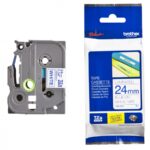 Brother TZE-253 24MM Blue On White TZ Tape