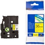 Brother TZE-661 36mm Black on Yellow TZE Tape