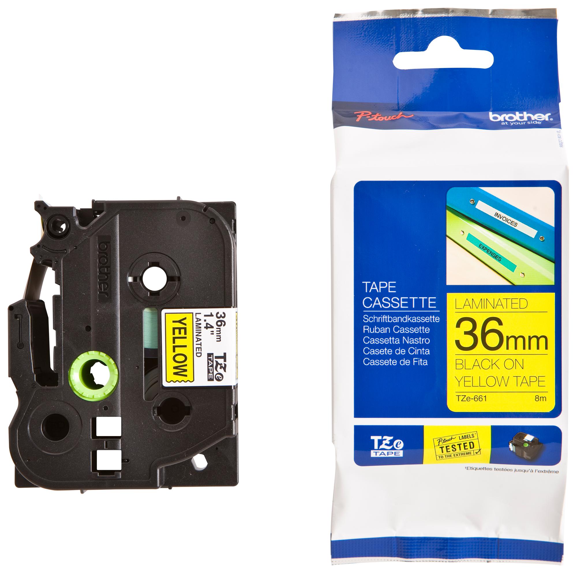 COB-TZE-661.jpg Brother TZE-661 36mm Black on Yellow TZE Tape