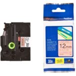 Brother TZE-B31 12MM Black On Fluoro Orange TZE Tape