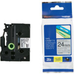 Brother TZE-M951 24mm Black on Silver MATT TZE Tape