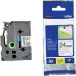 Brother TZE-S251 24MM Black White Tape Strong Adhesive TZE