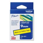 Brother TZE-FX621 9MM BLACK ON YELLOW FLEXIBLE TZ TAPE