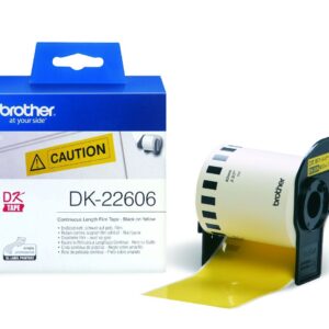 Brother DK-22606 YellowConti Film Roll 62mmX15.24m Continuous QLprts