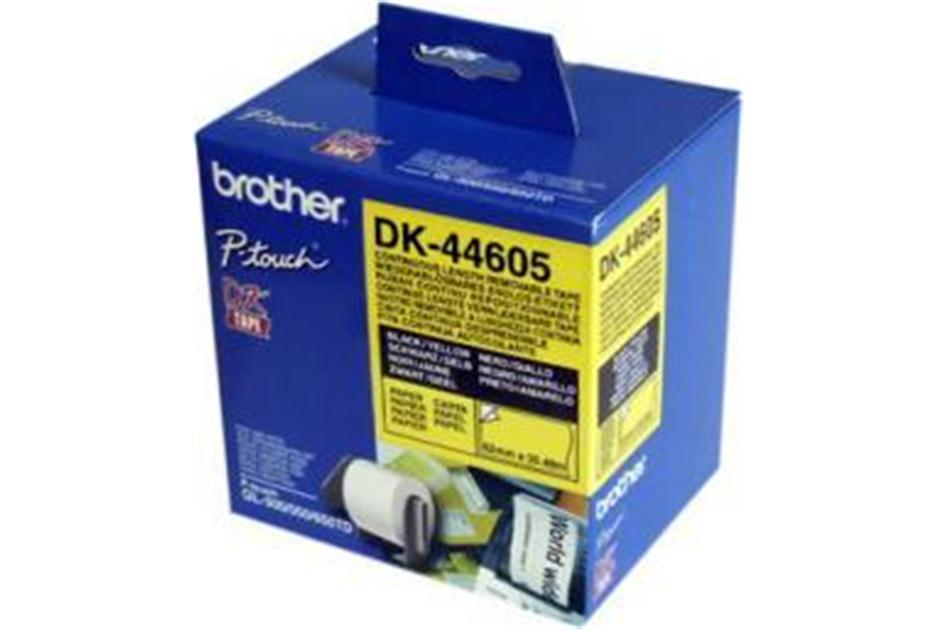 CODK44605.jpg Brother DK-44605 Yellow 62mmx30.48m Roll PTouch QL-500/550/650TD
