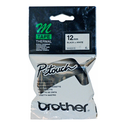 COMK231.jpg Brother M-K231 Blk Print on White Tape For P-Touch