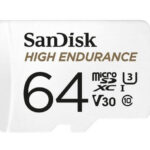 Sandisk SDSQQNR-064G-GN6IA High Endurance 64GB microSD 100MB/s 40MB/s 5K