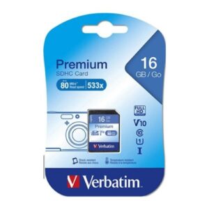 Verbatim 43962 SDHC 16GB (Class 10) Up to 45MB/Sec