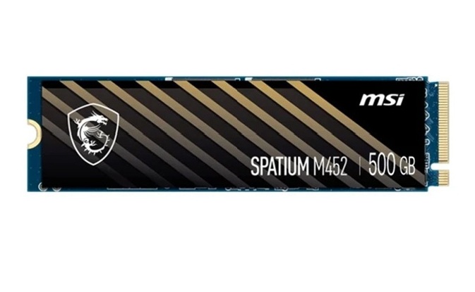 HBM-SPATIUM-M452-500G.jpg MSI SPATIUM M452 500GB SPATIUM M452 PCIe 4.0 NVMe M.2 500GB