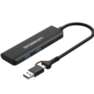 Simplecom CH385 SuperSpeed USB-A and USB-C 4-Port Combo Hub