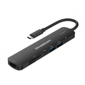 Simplecom CHT570 USB-C SuperSpeed 7-in-1 Multiport Hub Adapter HDMI