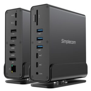 Simplecom CHT815 15-in-1 USB-C 4K Triple Display MST Docking