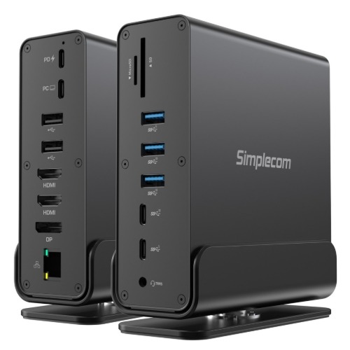HXSI-CHT815.jpg Simplecom CHT815 15-in-1 USB-C 4K Triple Display MST Docking