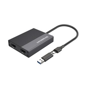 Simplecom DA369 USB 3.0 or USB-C to Dual 4K