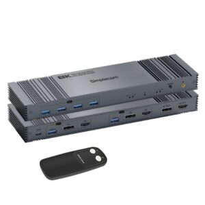 Simplecom KM490 HDMI and DisplayPort Dual Monitor KVM Switch