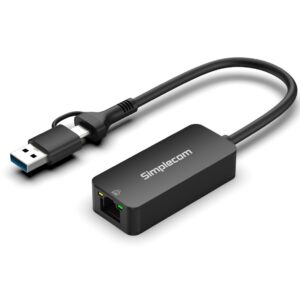 Simplecom NU405C SuperSpeed USB-C and USB-A to 2.5G Ethernet