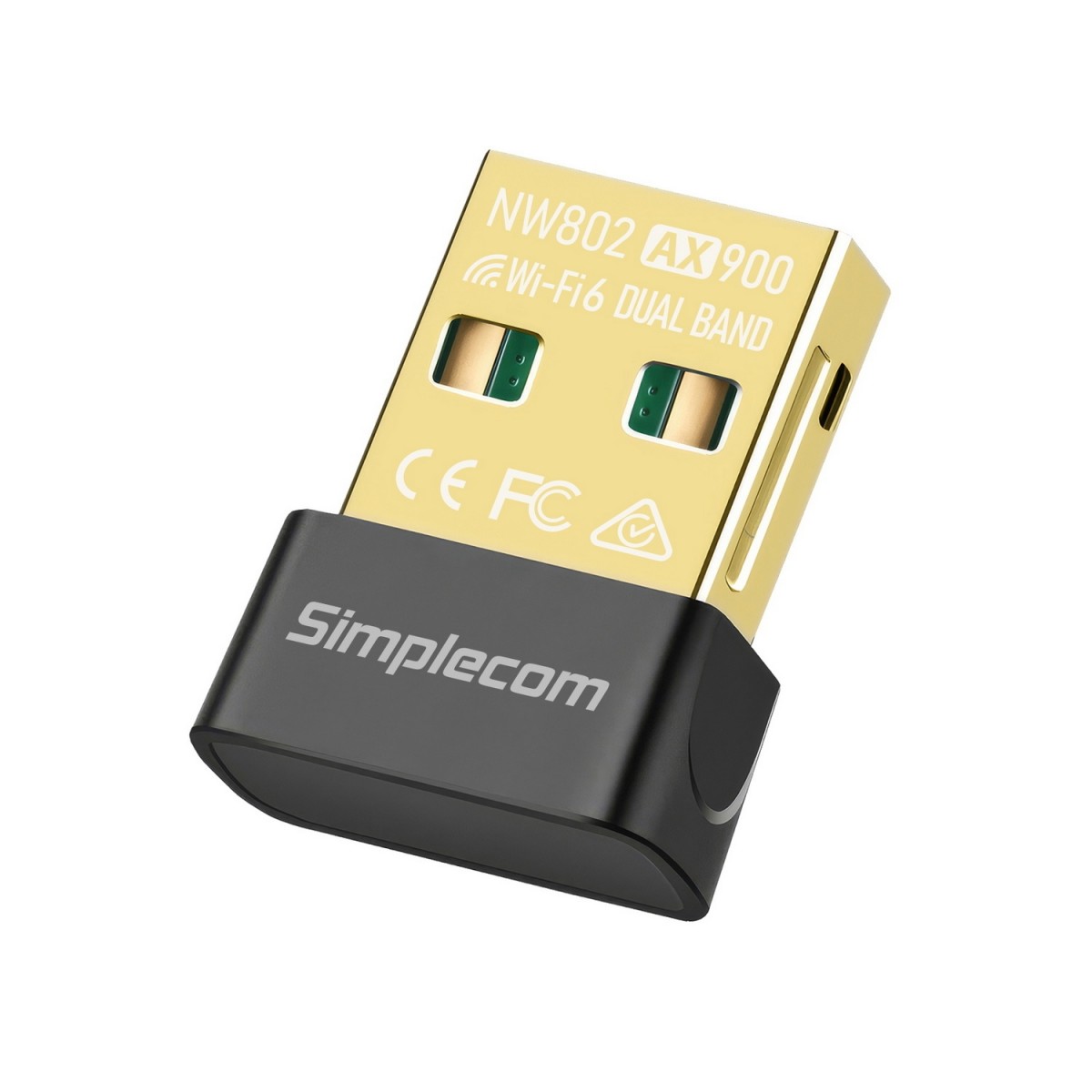 HXSI-NW802.jpg Simplecom NW802 AX900 Dual Band Wi-Fi 6 USB Wireless