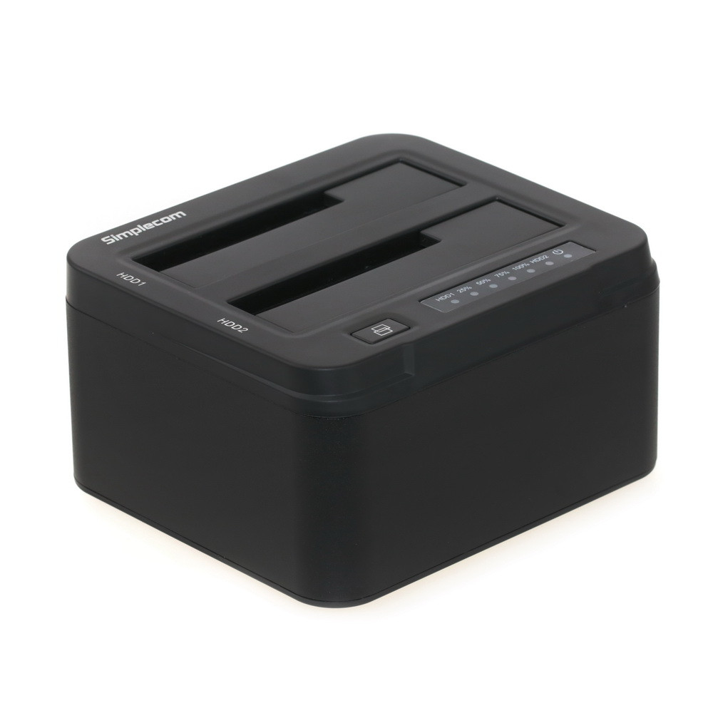 HXSI-SD322-BLACK.jpg Simplecom SD322-BLACK SD322 Dual Bay USB 3.0 Aluminium Docking
