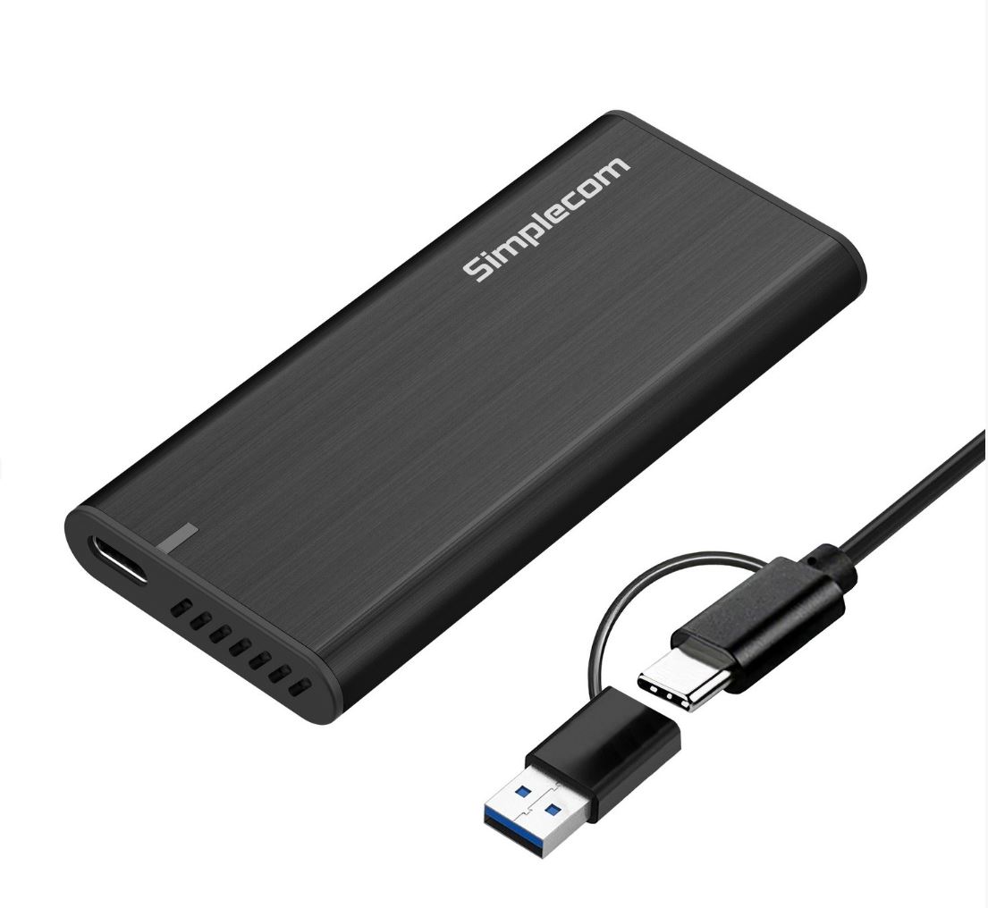 HXSI-SE502C.jpg Simplecom SE502C SATA M.2 SSD to USB-C Enclosure USB