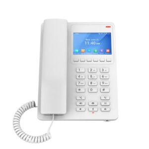 Grandstream GHP630W Desktop Hotel Phone, 3.5" Color LCD, PoE