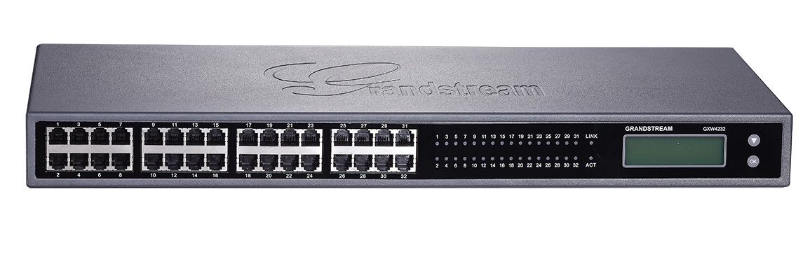 IPG-GXW4232V2.jpg Grandstream GXW4232V2 GXW4232V2VoIP gateway w/ 32 telephone FXS ports