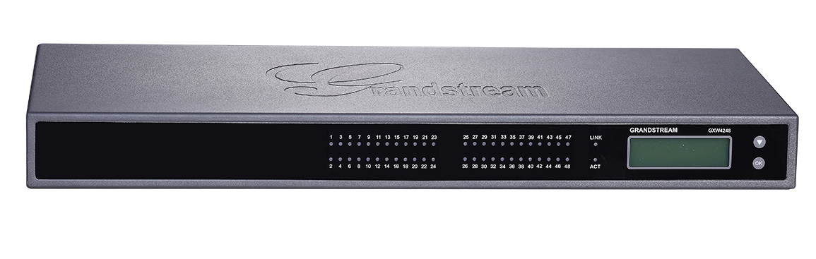 IPG-GXW4248V2.jpg Grandstream GXW4248V2 48 FXS, 1 GigE, GDMS Compatible
