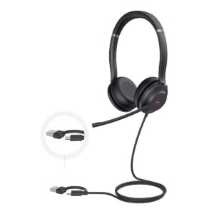 Yealink UH37-D-MS-C/A UH37 Dual MicrosoftTeams Certified USB Wired Headset