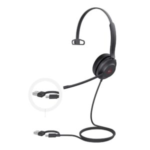 Yealink UH37-M-MS-C/A UH37 Microsoft Teams Certified USB Wired Headset