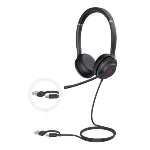 Yealink UH37-D-UC-C/A UH37 Dual USB-C/A USB Wired Headset