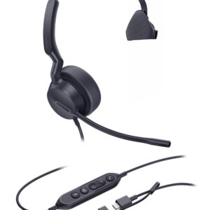 Yealink UH42-M-UC-C/A YealinkUH42 Mono UC USB-C/A USB Wired Headset
