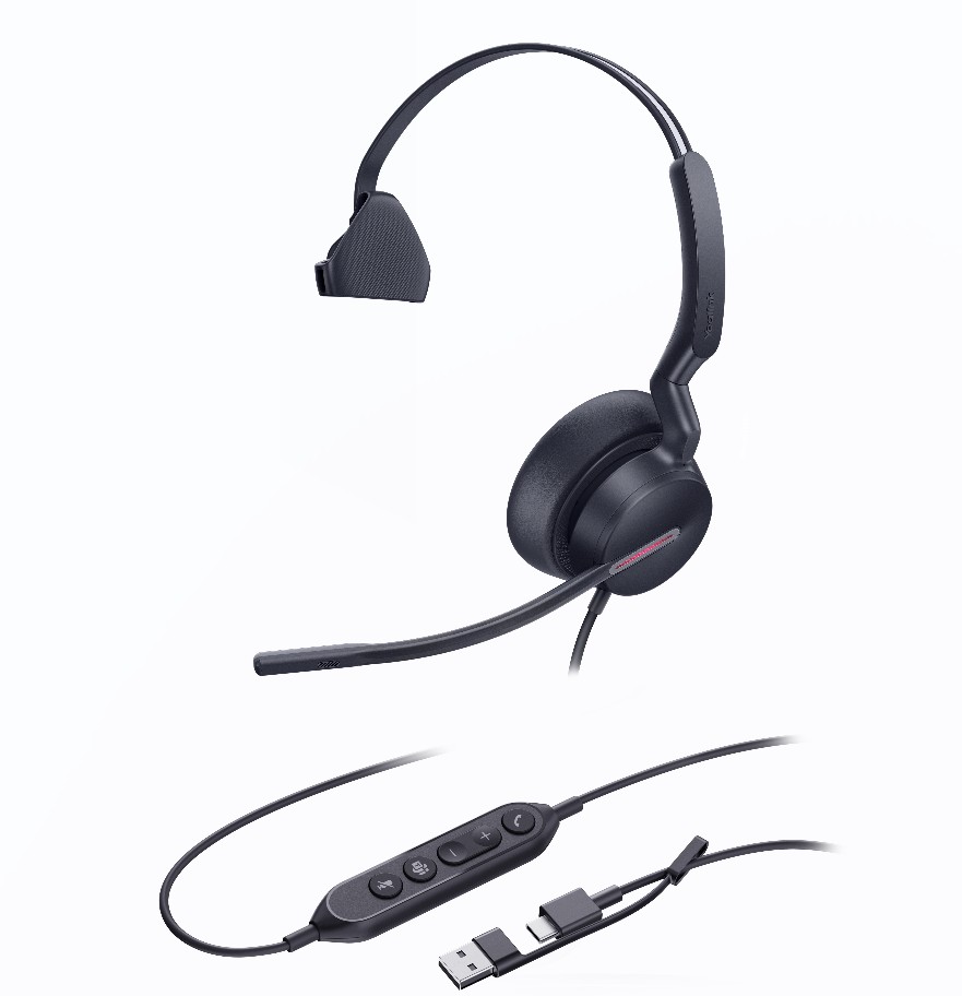 IPY-UH46-M-MS-CA.jpg Yealink UH46-M-MS-C/A UH46 Mono Teams USB-C/A Microsoft Certified Teams