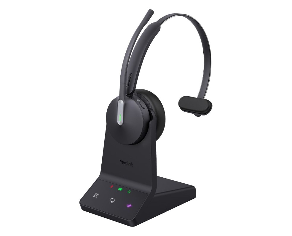 IPY-WH64-M-MS.jpg Yealink WH64-M-MS WH64 Mono Teams DECT Wireless Headset
