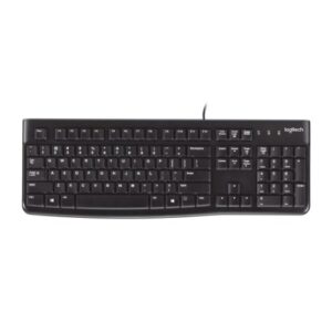 Logitech 920-002582 K120 Wired Keyboard Quiet typing Spill-resistant Durable