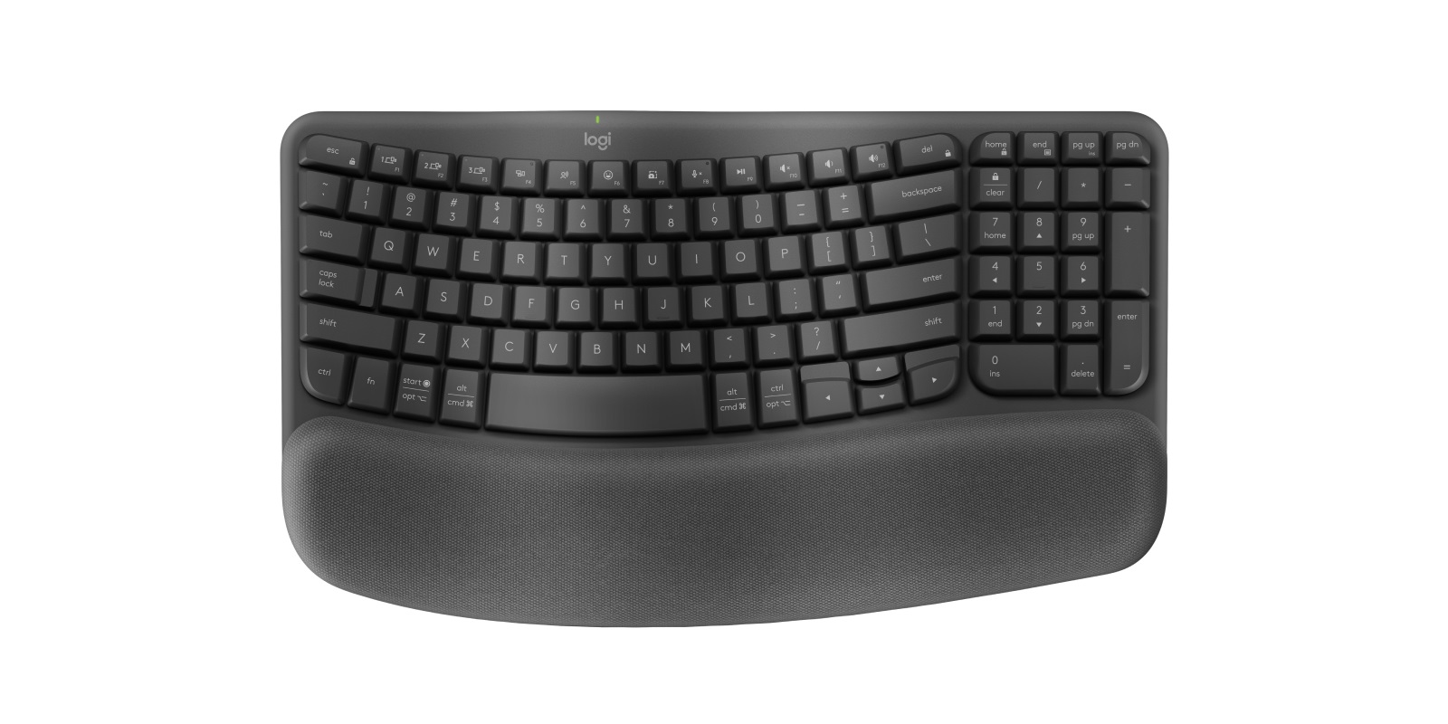 KBLT-WAVEKEYS-GRAP.jpg Logitech 920-012281 Ergo Series Wave Keys Wireless Ergonomic Keyboard