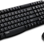 Rapoo X1800S-Black X1800S 2.4GHz Wireless Optical Keyboard Mouse Combo